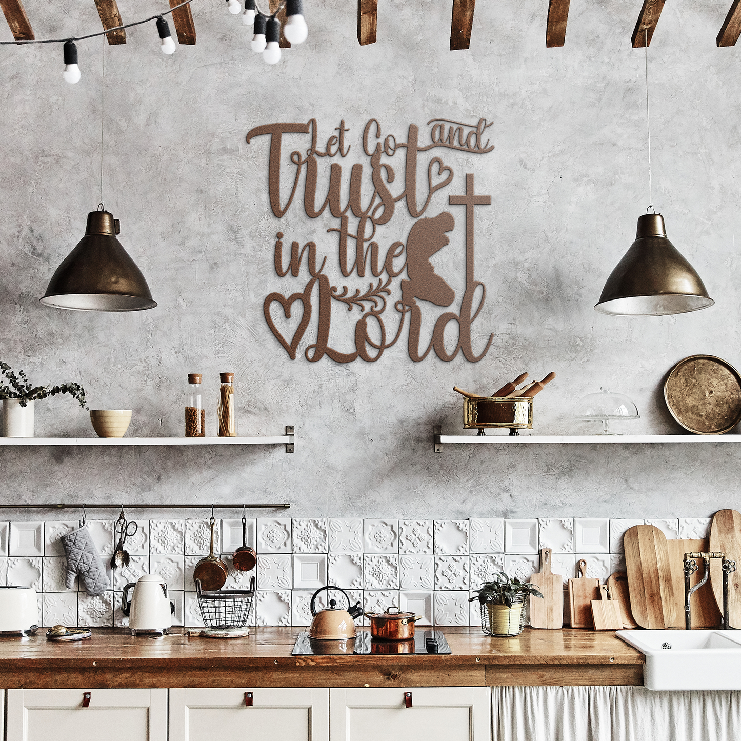 Let_Go_and_Trust_in_the_Lord_Metal_Wall__Copper_Rustic_Kitchen_Mockup.png