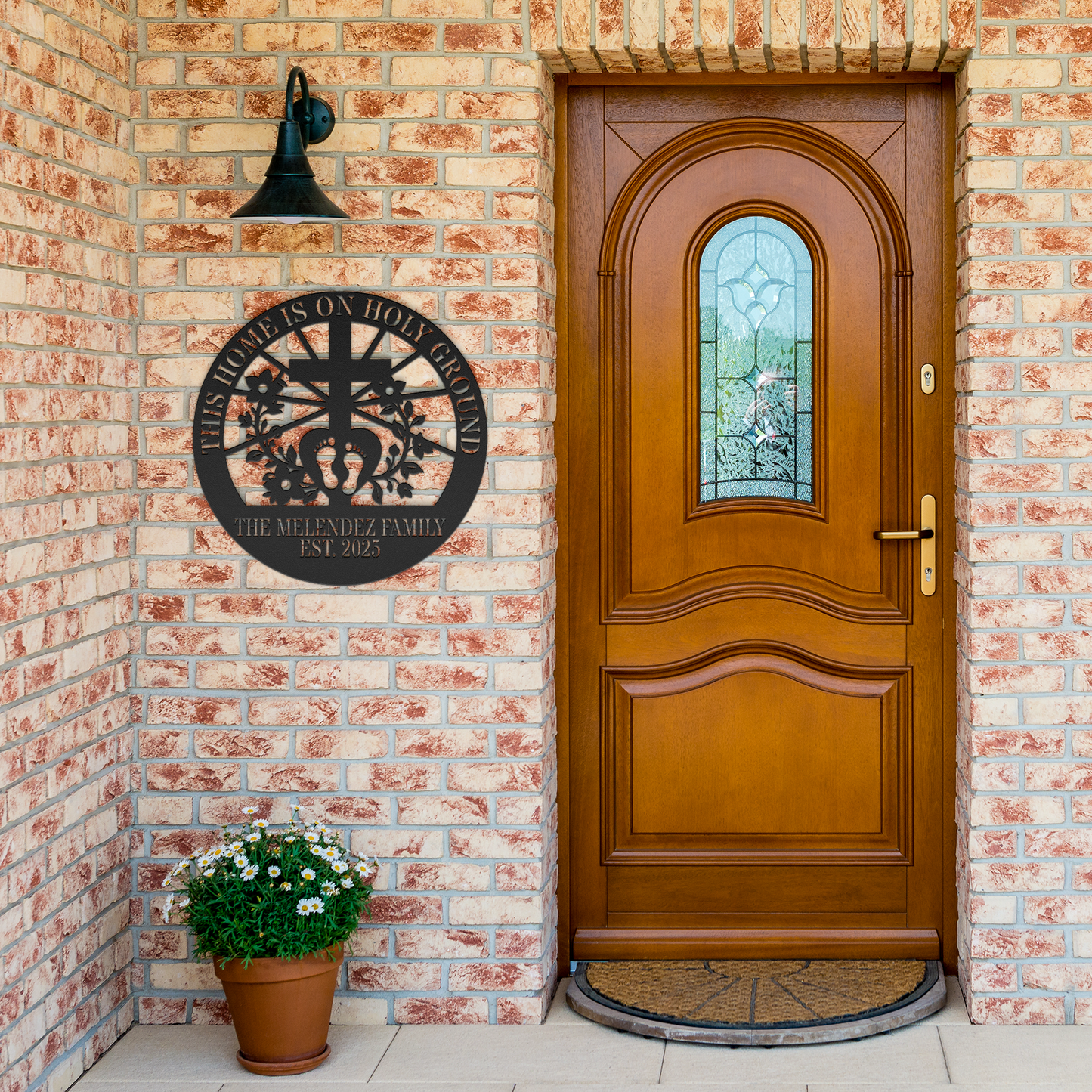 Personalized_Christian_Wall_Art_for_Chri_Black_Brick_Entrance_Mockup.png