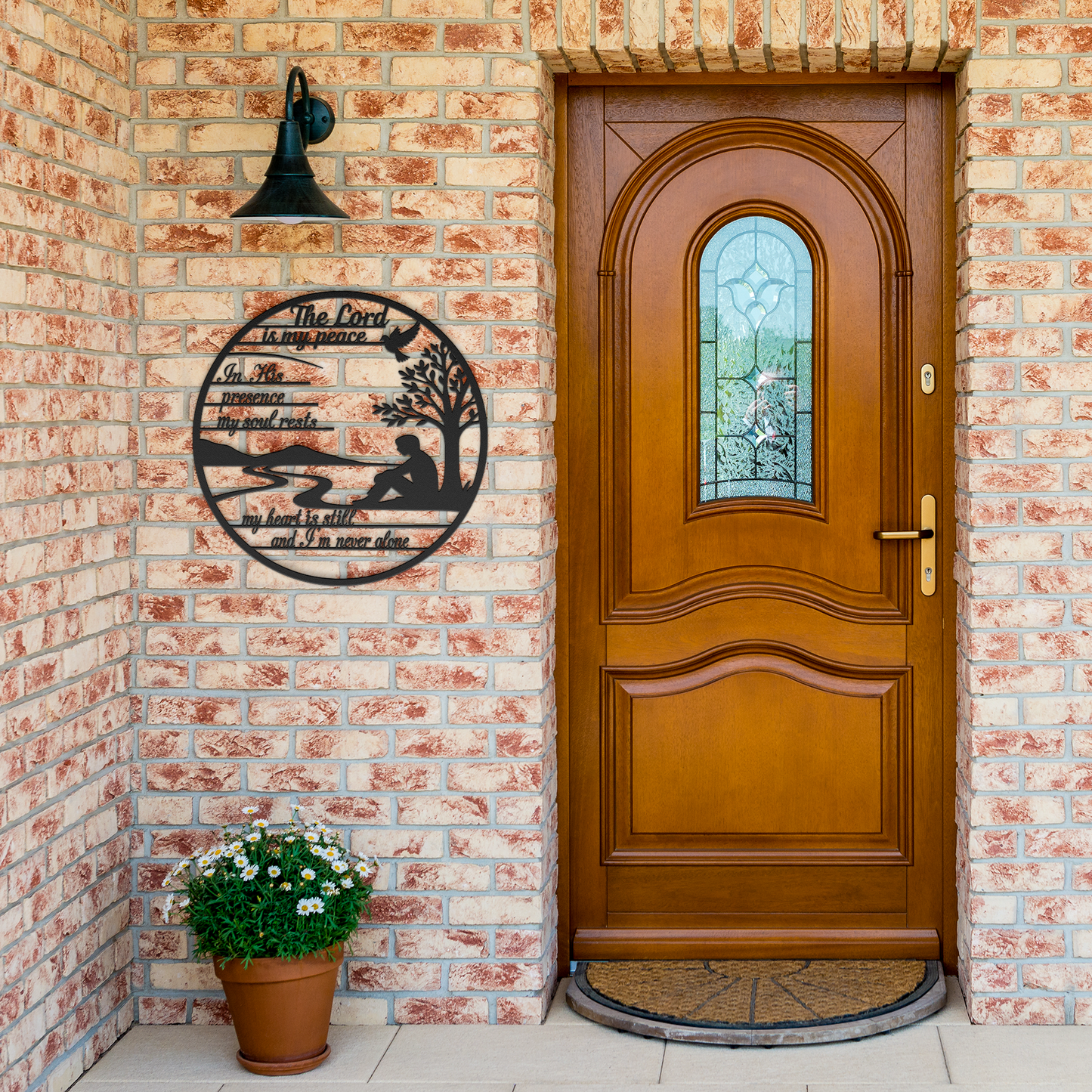 The_Lord_Is_My_Peace_Metal_Wall_Art___Black_Brick_Entrance_Mockup.png