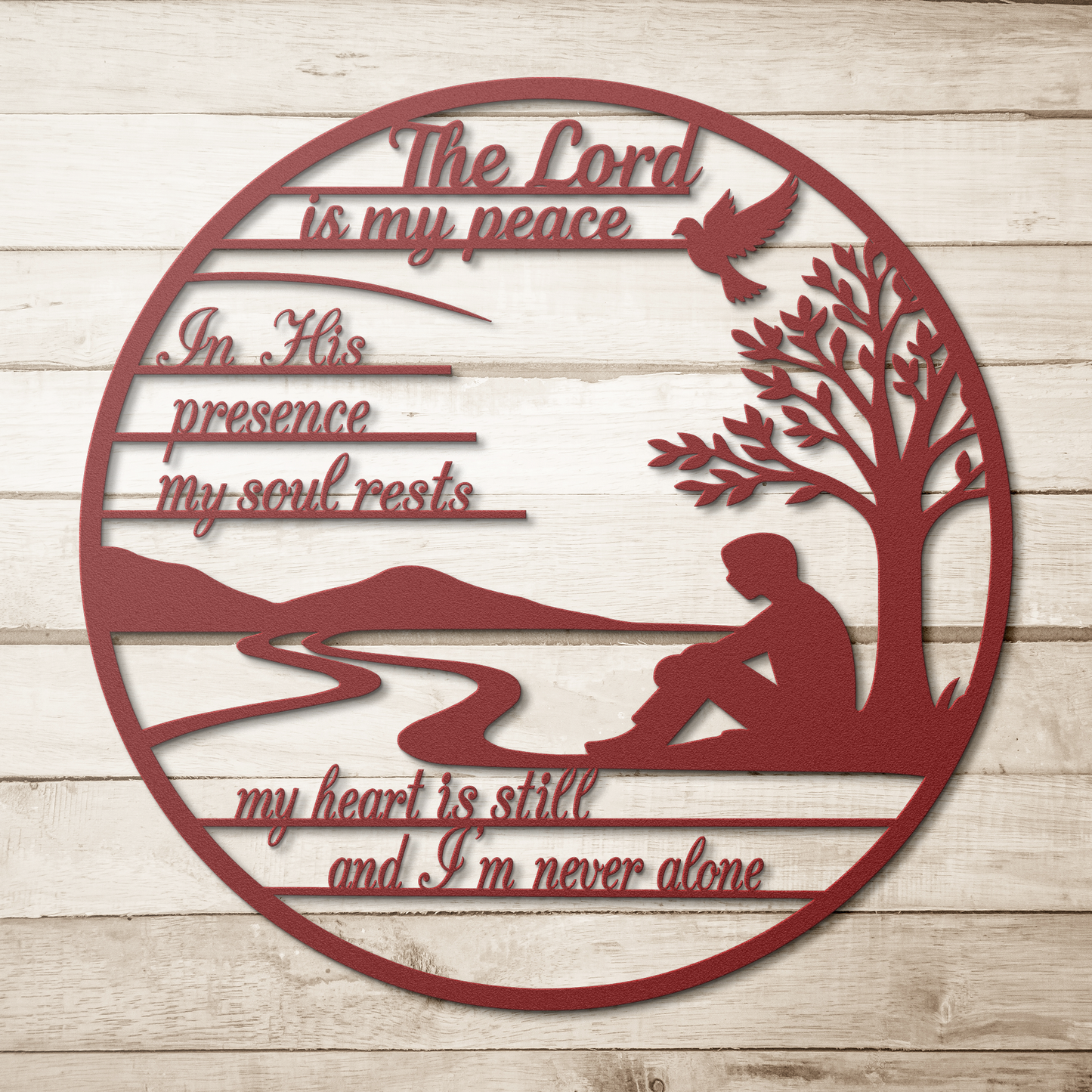 The_Lord_Is_My_Peace_Metal_Wall_Art___Red_Simple_Wood_BKGD_Mockup.png
