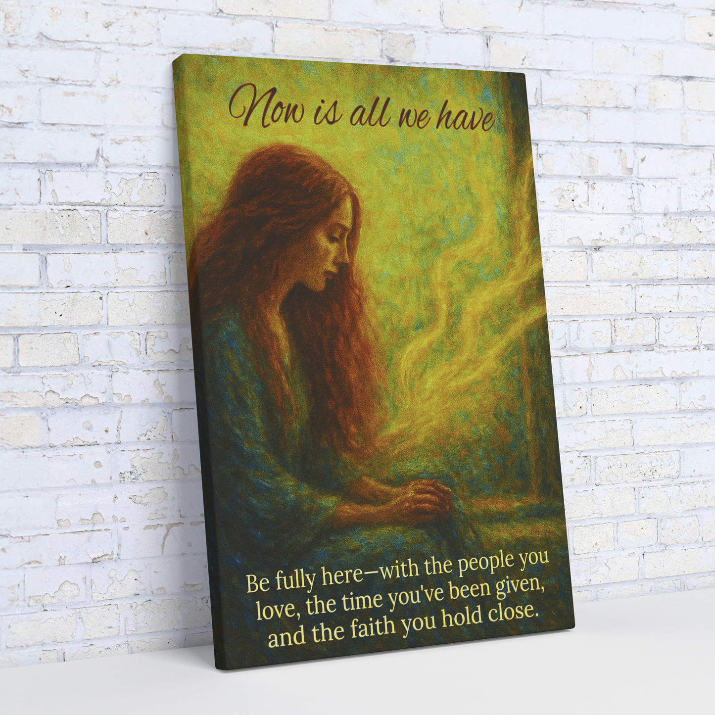 Be Strong & Courageous Scripture Canvas Wall Art