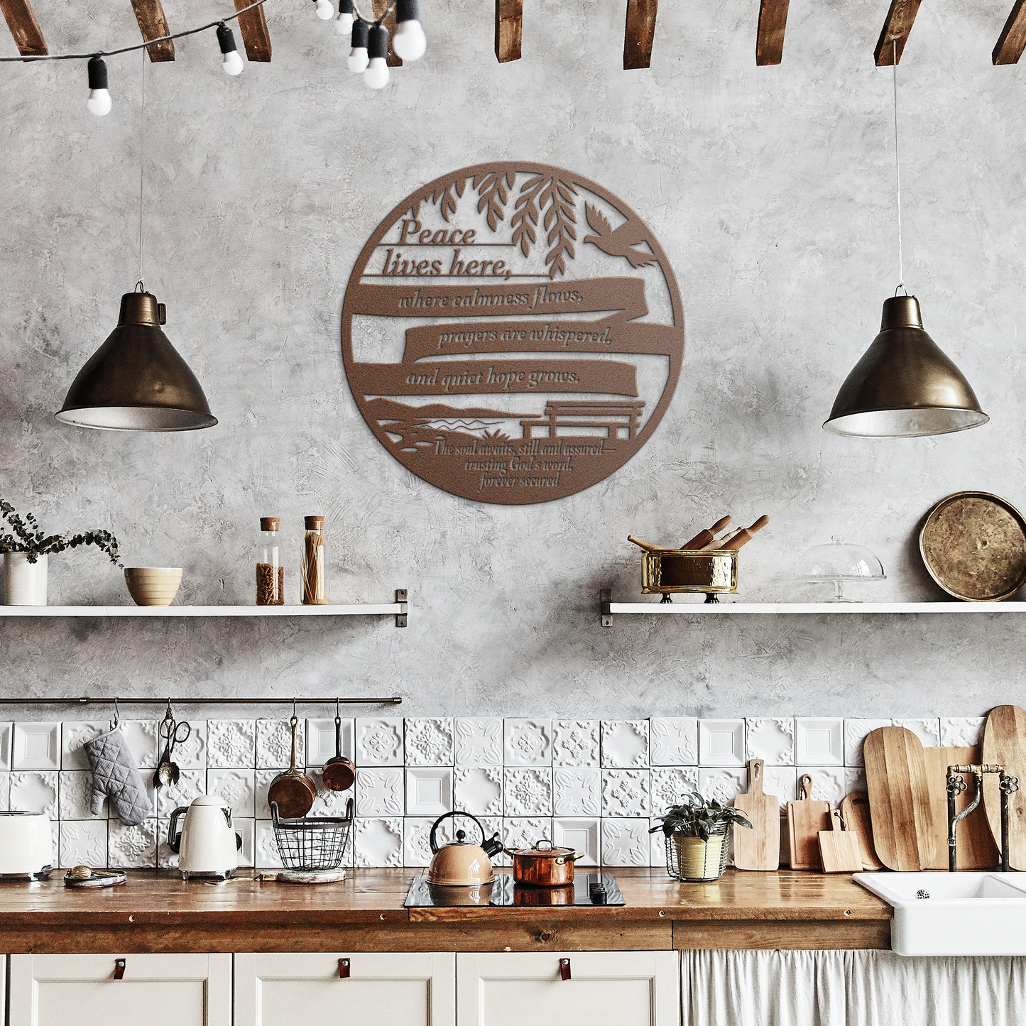 Christian_Wall_Art__Peace_Lives_Here__Copper_Rustic_Kitchen_Mockup.png