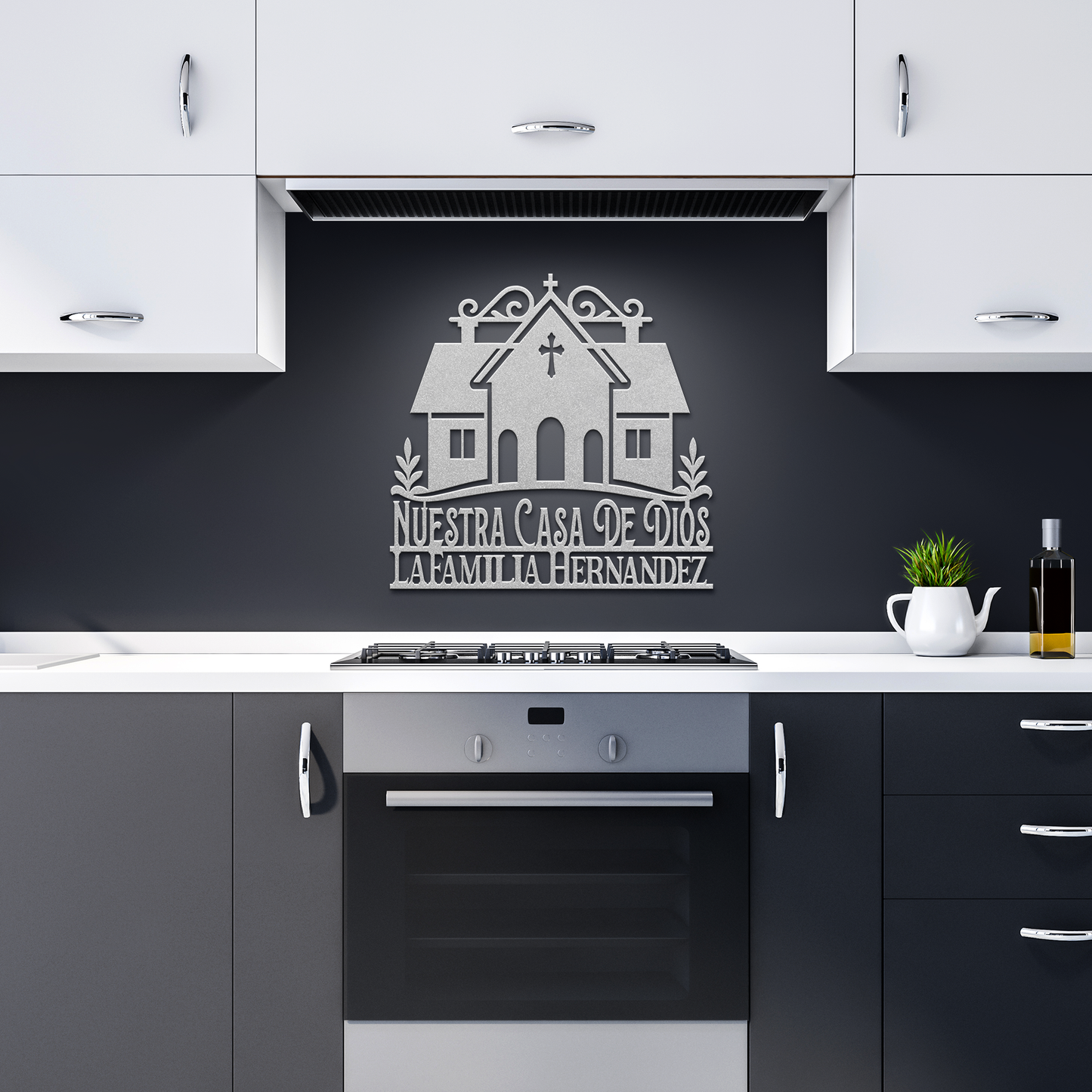 Custom_Family_Name_Christian_Metal_Sign__Silver_Dark_Kitchen_Mockup.png