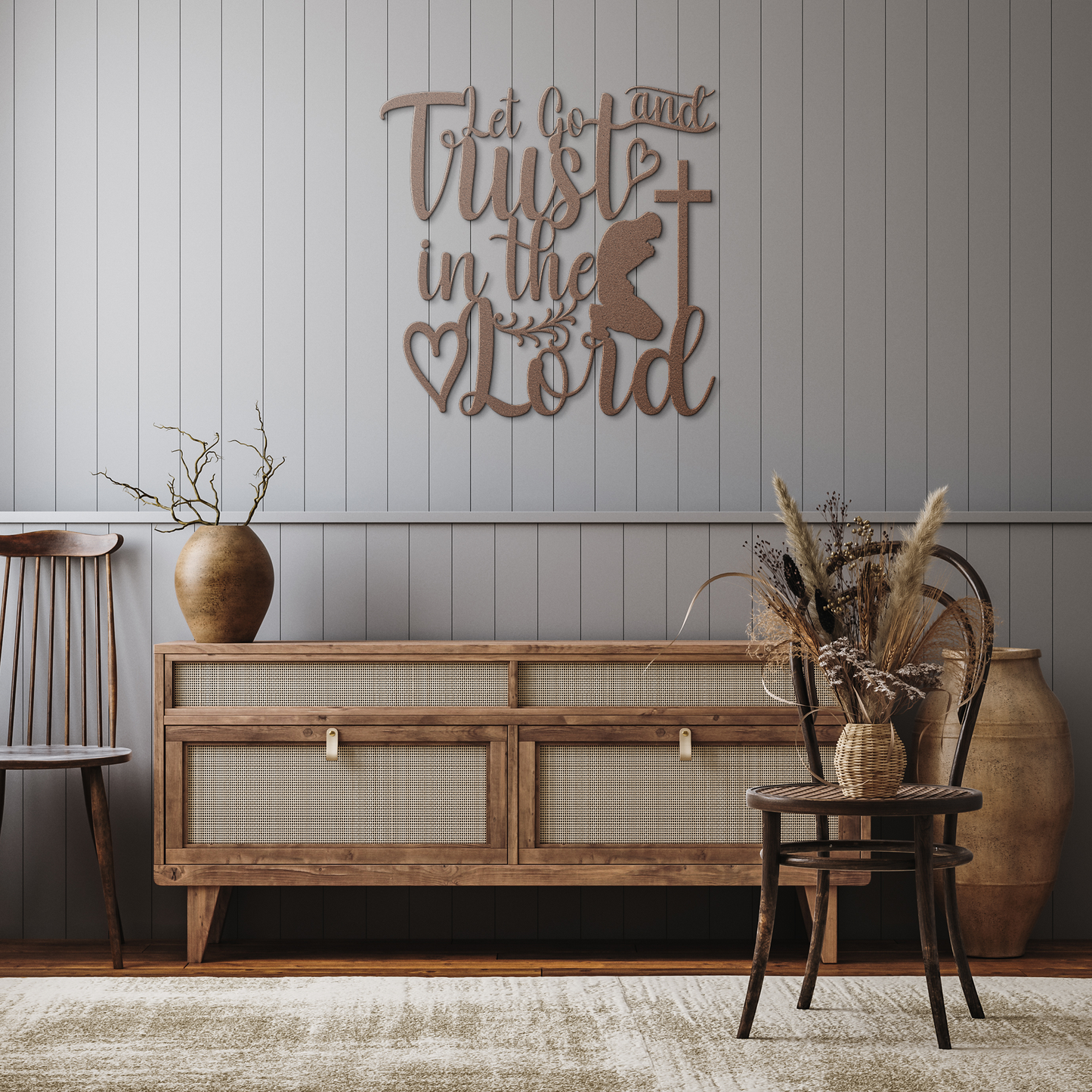 Let_Go_and_Trust_in_the_Lord_Metal_Wall__Copper_Rustic_Hallway_Mockup.png