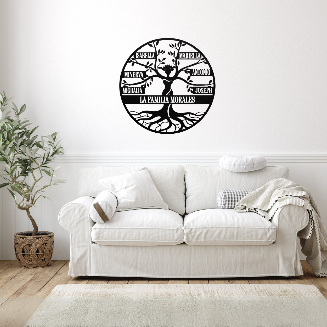 Tree of Life Woman Metal Wall Art – Personalized Christian Mother’s Day Gift