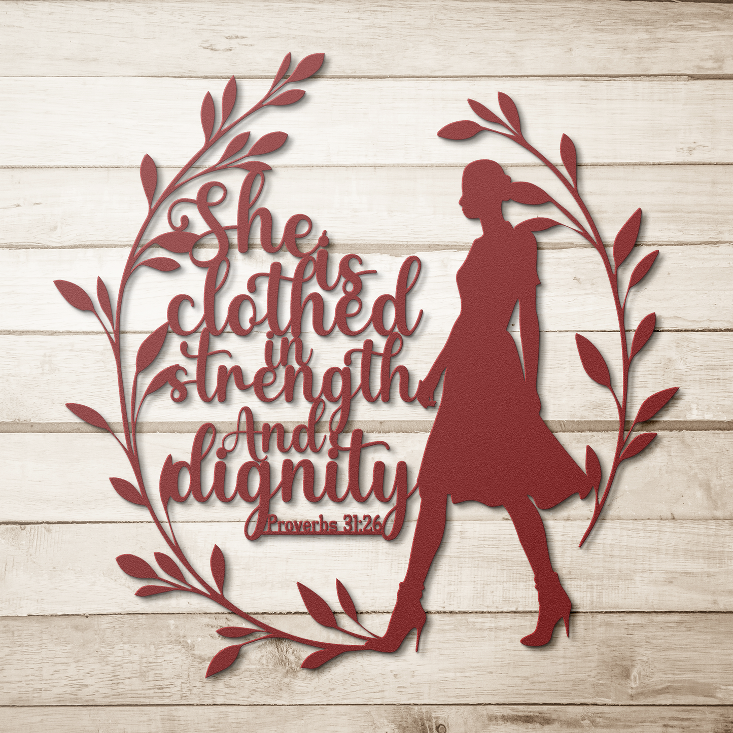 She_is_Clothed_in_Strength__Proverbs__Red_Simple_Wood_BKGD_Mockup.png