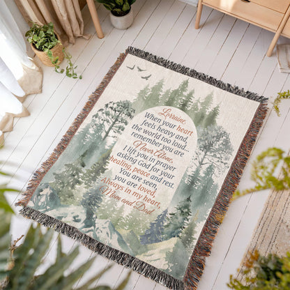 Personalized Woven Blanket for Daughter – Encouraging Gift