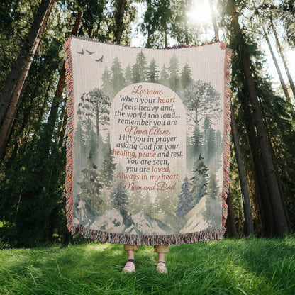 Personalized Woven Blanket for Daughter – Encouraging Gift