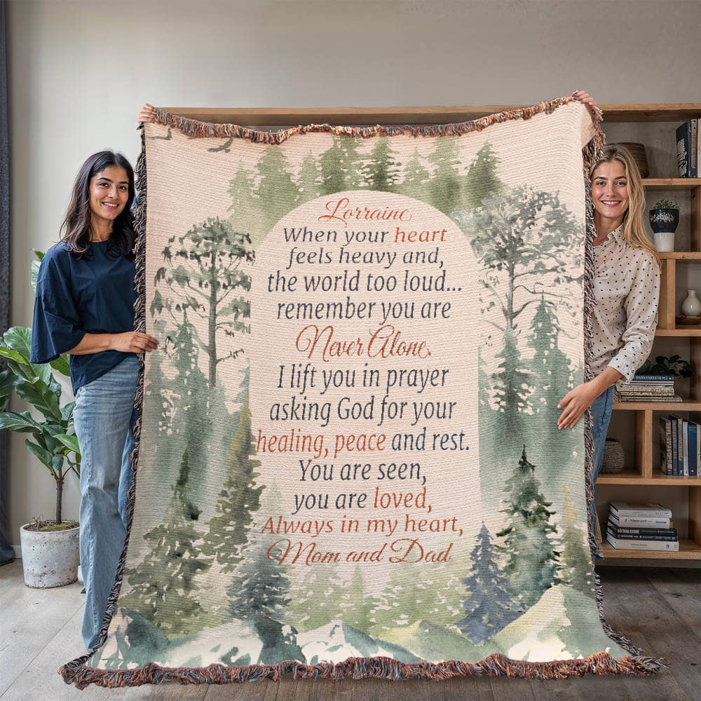 Personalized Woven Blanket for Daughter – Encouraging Gift