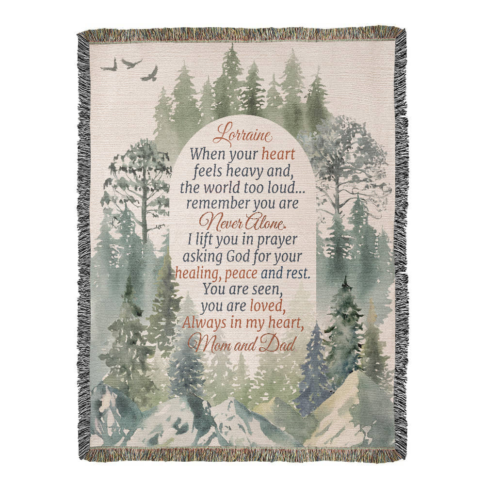 Personalized Woven Blanket for Daughter – Encouraging Gift