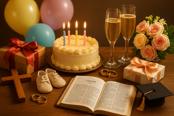 Realistic celebrations card image