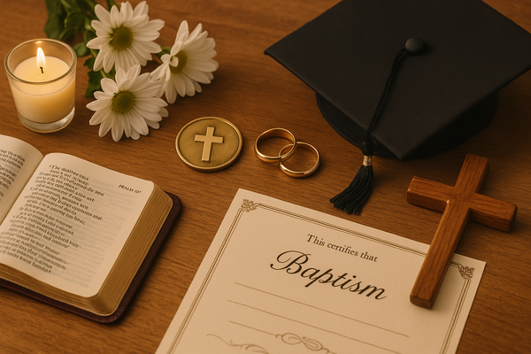Realistic milestone card image